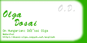 olga dosai business card